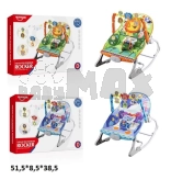 Шезлонг качалка 0–18 кг Tilly HE0655/HE0656 Серый