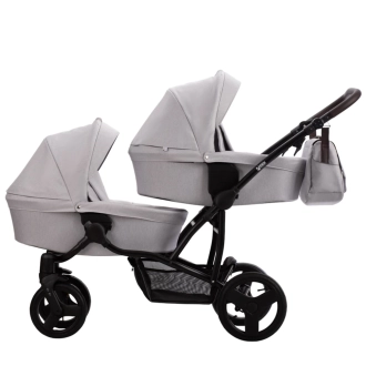 Коляска для двойни 2 в 1 Verdi For 2 2025 Grey/Серый - Фото 1