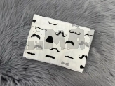 Пеленка M&Ababy Джентльмен 80×100 см, фланель Белый