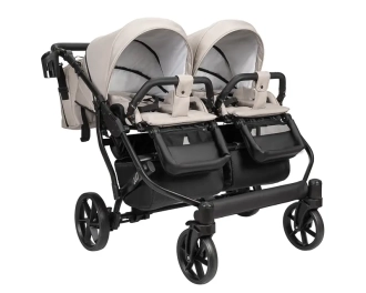 Коляска для двойни 2 в 1 Angelina Tvigo Duo DT-21 Черный - Фото 10