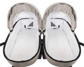 Коляска для двойни 2 в 1 Angelina Tvigo Duo DT-21 Черный - Фото 4