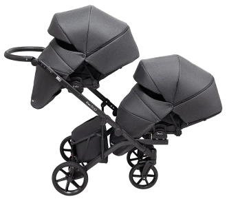 Коляска для двойни 2 в 1 Bair Kiwi DUO Soft BKD-219-1 Графит - Фото 5