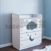 Комод пеленальный Доминанта Облачко 80 см Белый