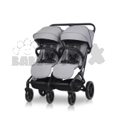 Коляска прогулочная для двойни Easy-Go Echo 2024 Серый