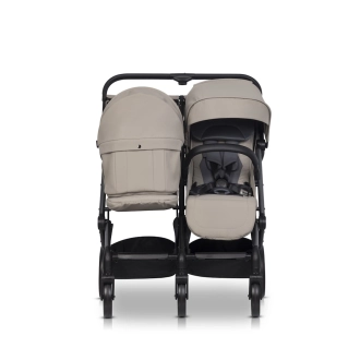 Коляска прогулочная для двойни Easy-Go Echo 2024 Бежевый - Фото 2