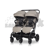 Коляска прогулочная для двойни Easy-Go Echo 2024 Бежевый