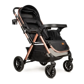 Коляска прогулочная Ninos Maxi 2 Black Gold/Черный - Фото 3