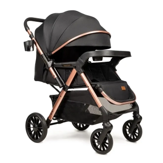 Коляска прогулочная Ninos Maxi 2 Black Gold/Черный - Фото 4