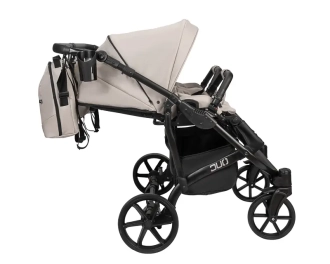 Коляска для двойни 2 в 1 Angelina Tvigo Duo DT-25 Бежевый - Фото 9