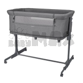 Кроватка приставная манеж 3 в 1 Espiro Cloud 17 Graphite Moon/Серый