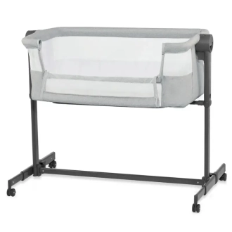 Кроватка приставная люлька Kinderkraft Neste Up 2 Light Grey/Серый - Фото 1