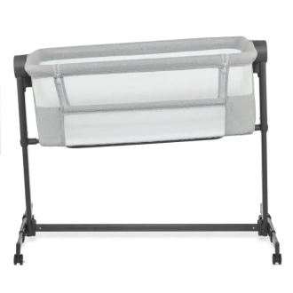 Кроватка приставная люлька Kinderkraft Neste Up 2 Light Grey/Серый - Фото 4
