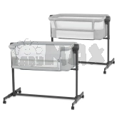 Кроватка приставная люлька Kinderkraft Neste Up 2 Light Grey/Серый