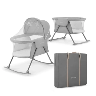 Кроватка приставная люлька 3 в 1 Kinderkraft Lovi Grey/Серый - Фото 4