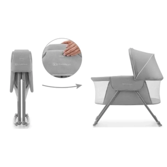 Кроватка приставная люлька 3 в 1 Kinderkraft Lovi Grey/Серый - Фото 8