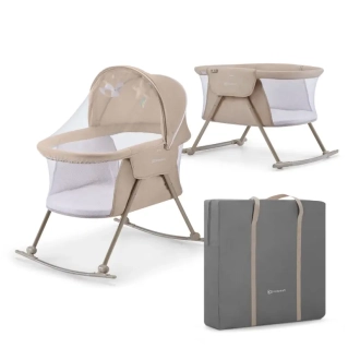 Кроватка приставная люлька 3 в 1 Kinderkraft Lovi Beige/Бежевый - Фото 2