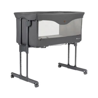 Кроватка приставная 2 в 1 Bebe Confort Amara Tinted Graphite/Серый - Фото 1