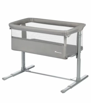 Кроватка приставная 2 в 1 Bebe Confort Zina Mineral Gray/Серый - Фото 1