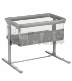 Кроватка приставная 2 в 1 Bebe Confort Zina Mineral Gray/Серый