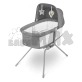 Кроватка приставная люлька Lionelo Malin Grey Stone/Серый