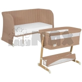 Кроватка приставная 5 в 1 Lionelo Thomi Plus Beige Carmel/Бежевый