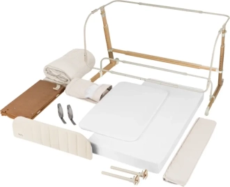 Кроватка приставная 5 в 1 Lionelo Thomi Plus Beige Sand/Бежевый - Фото 2