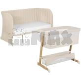 Кроватка приставная 5 в 1 Lionelo Thomi Plus Beige Sand/Бежевый