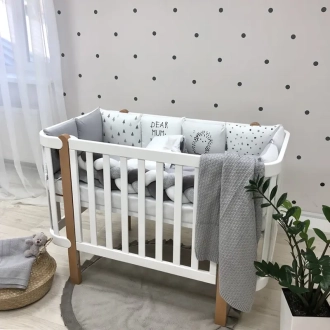Комплект мебели Верес Монако Кроватка и Комод-90 Бело-буковый - Фото 2