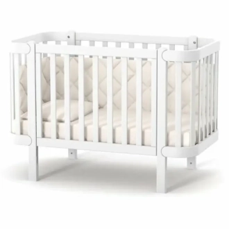 Комплект мебели Верес Монако Кроватка и Комод-90 Белый - Фото 1