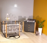 Комплект мебели Верес Монако Кроватка и Комод-90 Темно-серый