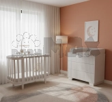 Комплект мебели Angelo Кроватка Magic и Комод-90 Bruno Белый