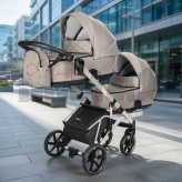 Коляска для двойни 2 в 1 Angelina Velio-Duo-Lux DVL-35 Бежевый