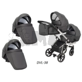 Коляска для двойни 2 в 1 Angelina Velio-Duo-Lux DVL-38 Графит