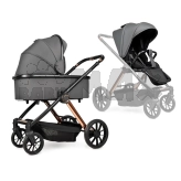 Коляска трансформер 2 в 1 Ninos Estrella Grey Gold/Сірий