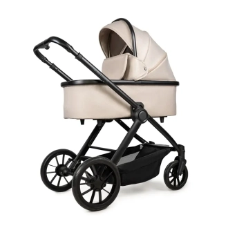 Коляска трансформер 2 в 1 Ninos Estrella Beige Black/Бежевий - Фото 1