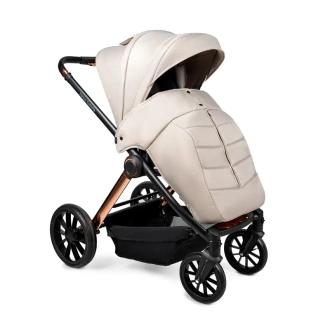 Коляска трансформер 2 в 1 Ninos Estrella Beige Black/Бежевий - Фото 3
