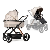 Коляска трансформер 2 в 1 Ninos Estrella Beige Gold/Бежевий