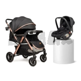 Коляска прогулочная с автолюлькой Ninos Maxi 2 Black Gold/Черный