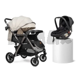 Коляска прогулочная с автолюлькой Ninos Maxi 2 Light Grey Graphite/Серый