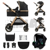 Коляска 3 в 1 - Kinderkraft Esme Pure Black (Черный)