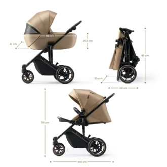 Коляска 2 в 1 Kinderkraft Prime 2 Sandrose Beige/Бежевий - Фото 6