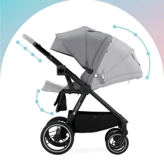 Коляска 2 в 1 Kinderkraft Nea Ash Pink/Розовый - Фото 8