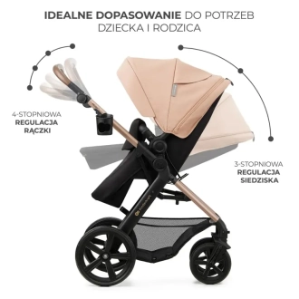 Коляска 3 в 1 Kinderkraft Moov 2 Sand Beige/Бежевый - Фото 15