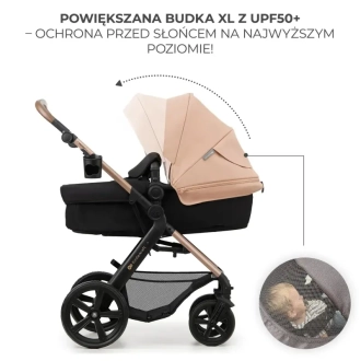 Коляска 3 в 1 Kinderkraft Moov 2 Sand Beige/Бежевый - Фото 16