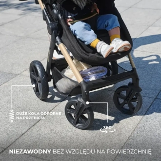Коляска 3 в 1 Kinderkraft Moov 2 Pure Black/Чорний - Фото 18