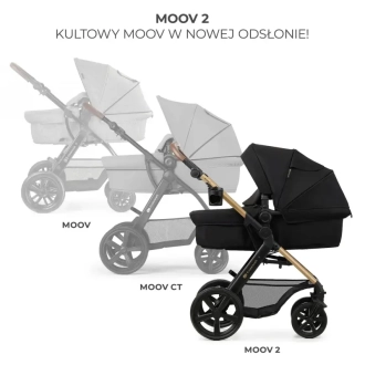 Коляска 3 в 1 Kinderkraft Moov 2 Pure Black/Чорний - Фото 1