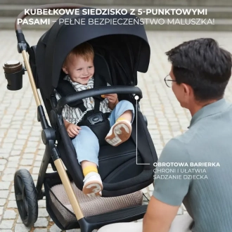 Коляска 3 в 1 Kinderkraft Moov 2 Pure Black/Чорний - Фото 23