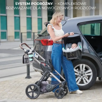 Коляска 3 в 1 Kinderkraft Moov 2 Pure Black/Чорний - Фото 24