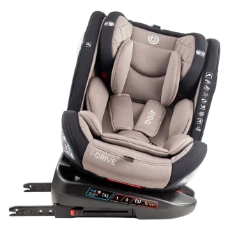 Автокрісло 0–36 кг Bair i-Drive BG-03 ISOFIX Greige/Бежевий - Фото 1