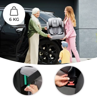 Автокресло 9–36 кг Kinderkraft Comfort Up i-Size Grey/Серый - Фото 8